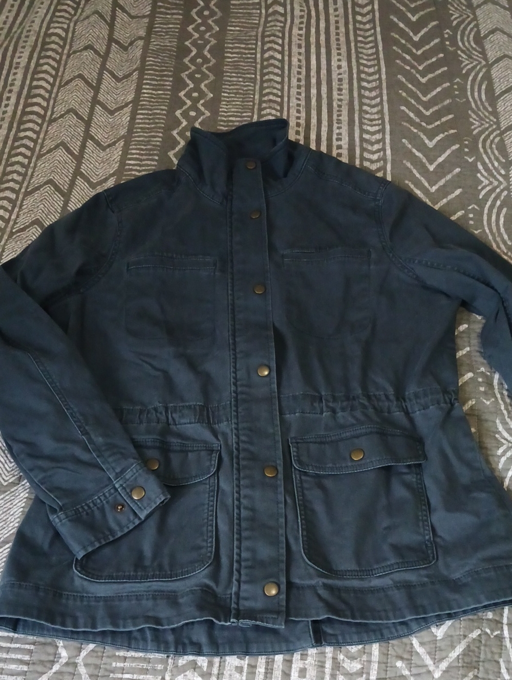 L.L. Bean Navy Women's Utility Jacket with Front Pockets Size M